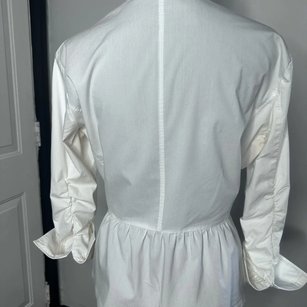 New York & Company White Button-Down Shirt - Picture 5 of 12